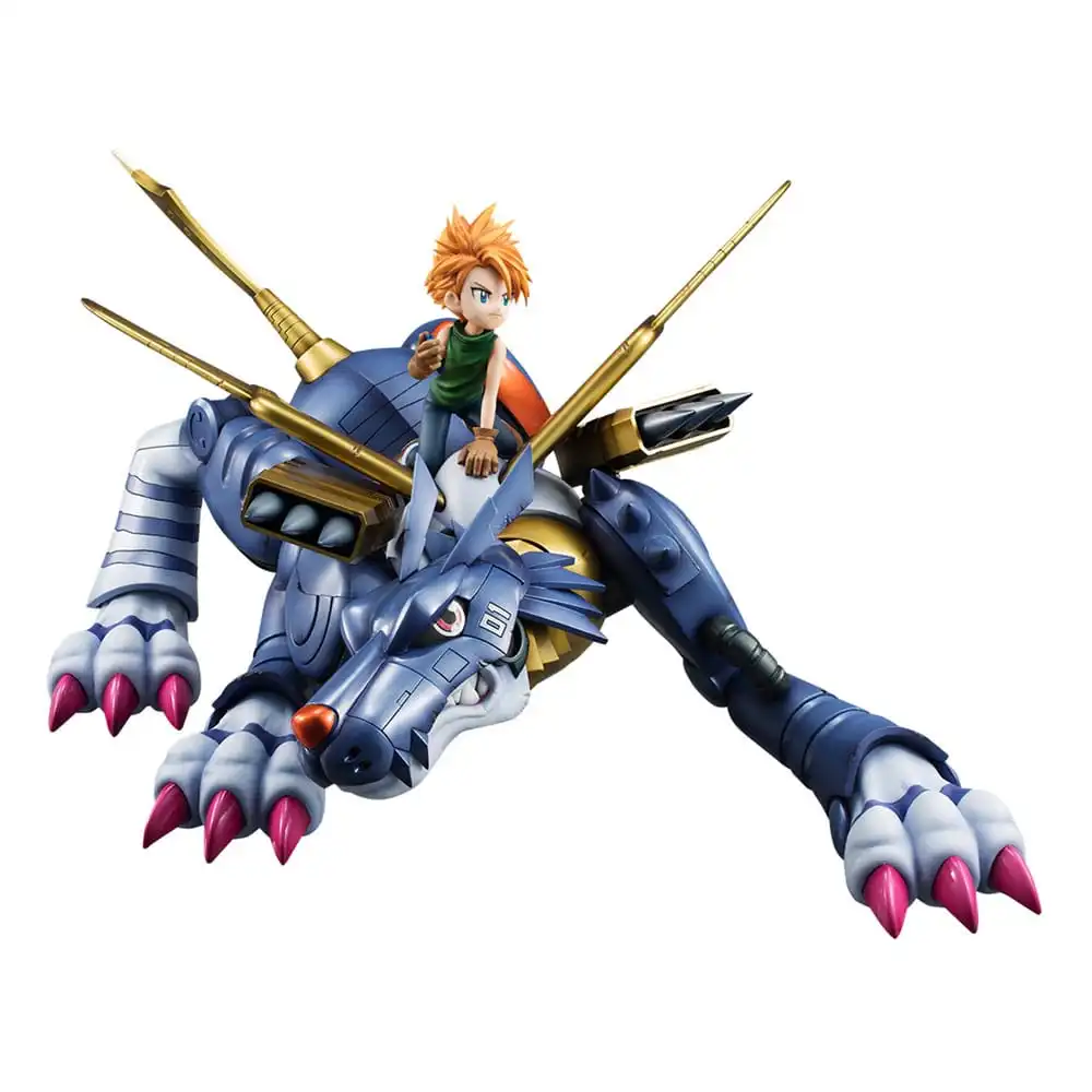 Digimon Adventure Precious G.E.M. Series PVC Statue Metal Garurumon & Ishida Yamato 30 cm